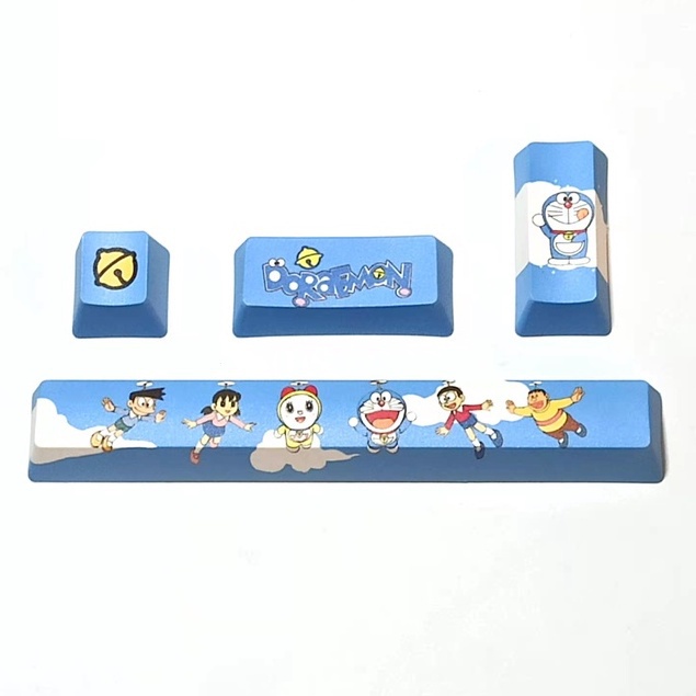 Set 4 Nắp Đậy Bàn Phím Cơ Hình doraemon Đáng Yêu