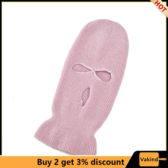 Vakind Mũ Trùm Đầu Kèm Khẩu Trang 3 Lỗ Giữ Ấm Mùa Đông