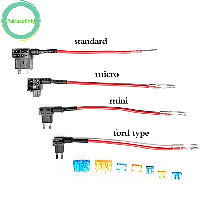 Cầu Chì parucutin 12v Kèm Cầu Chì 10a Cho Xe Ô Tô ford atm apm