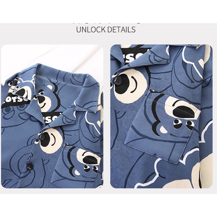 Bộ Đồ Ngủ cotton Tay Dài Thời Trang Xuân Thu Hàng Mới 2022 Dành Cho Cặp Đôi