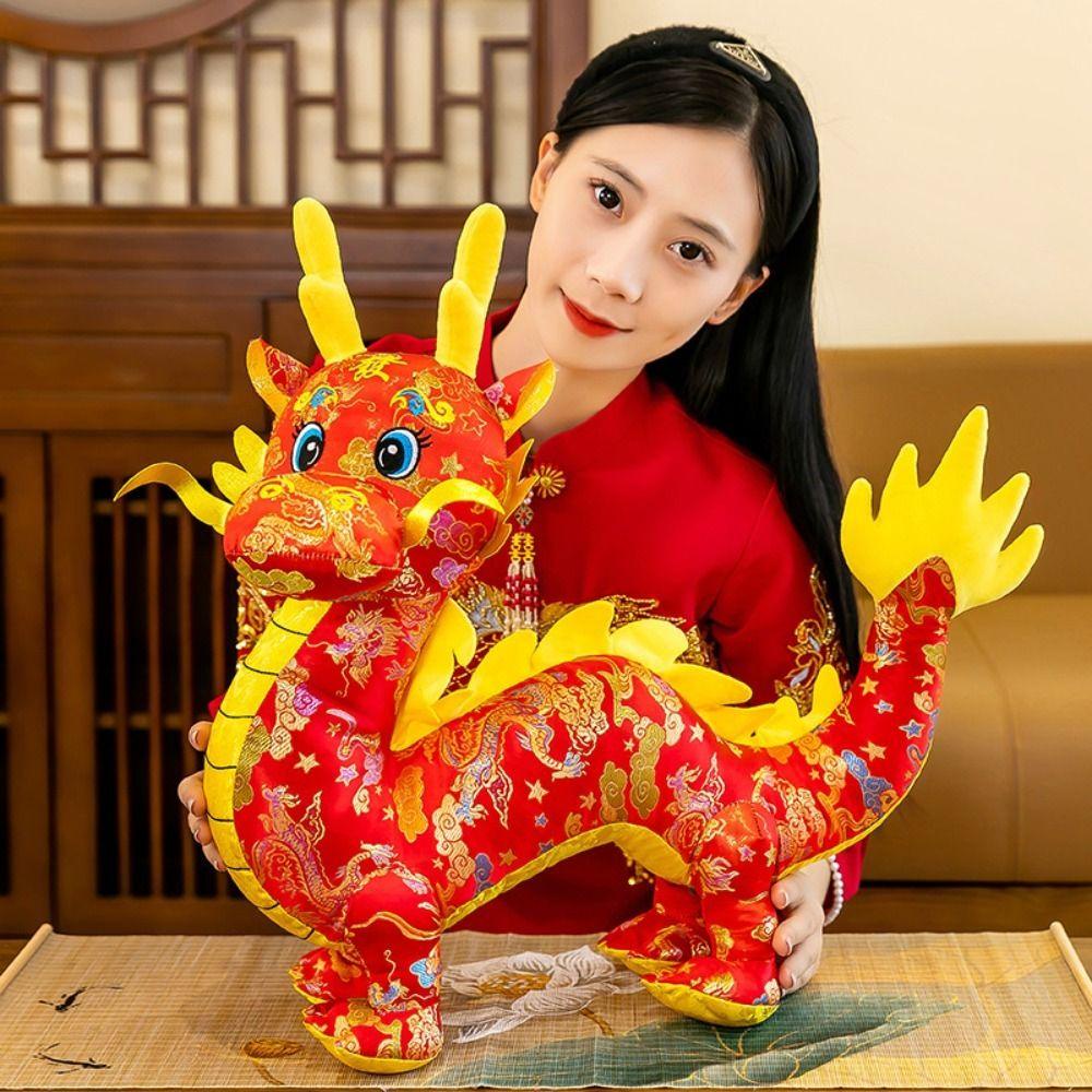 Shanhai Thú Nhồi Bông Hình Rồng Trung Hoa Mềm Mại