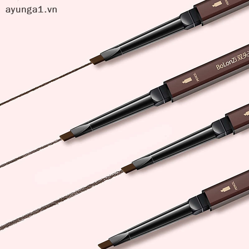 Bút Kẻ Lông Mày Kiêm mascara Hai Đầu lasg Chống Thấm Nước 5 Màu Tùy Chọn Trang Điểm Làm Đẹp Cho Nữ