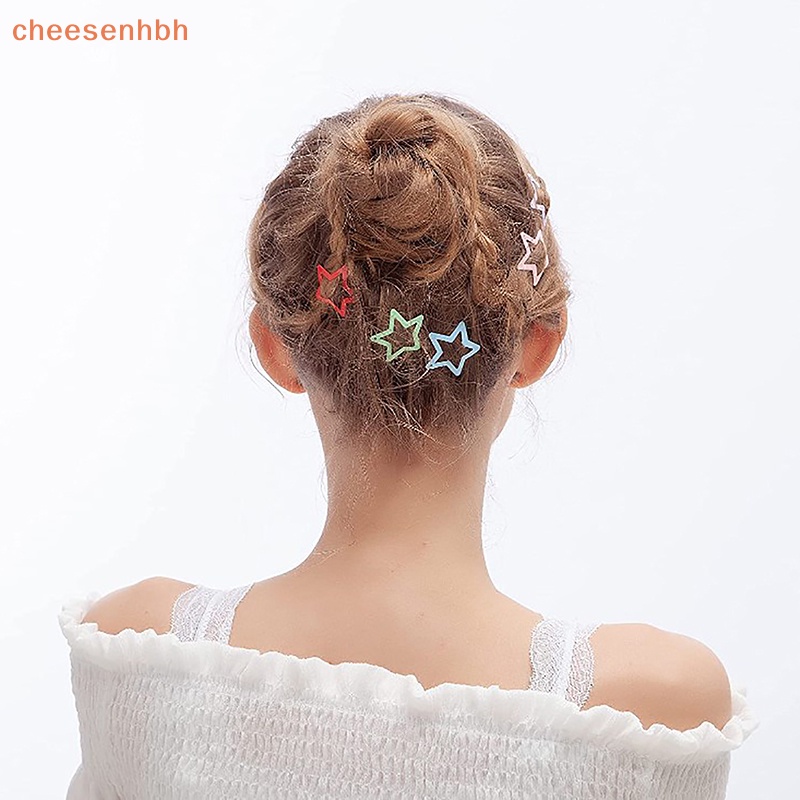 Chehbh Set 10 Kẹp Tóc Hình Ngôi Sao Nhiều Màu Sắc Bằng Kim Loại Dễ Thương Cho Nữ vn