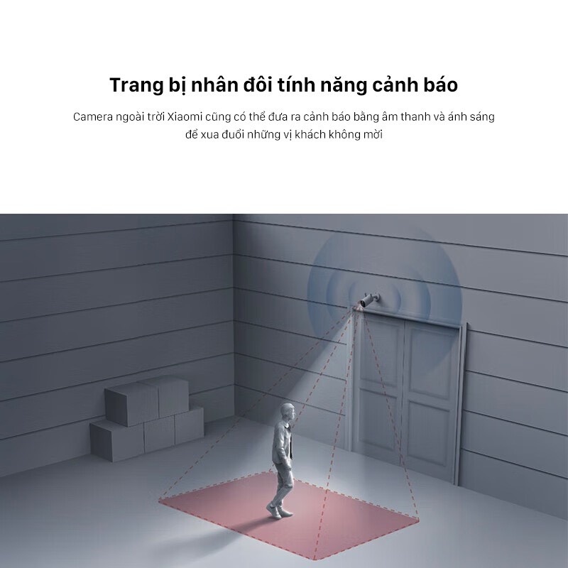 Camera giám sát WiFi Xiaomi AW300 2K Quốc Tế 2304x1296 IP66 Tích hợp AI -Có màu ban đêm - Minh Tín Shop