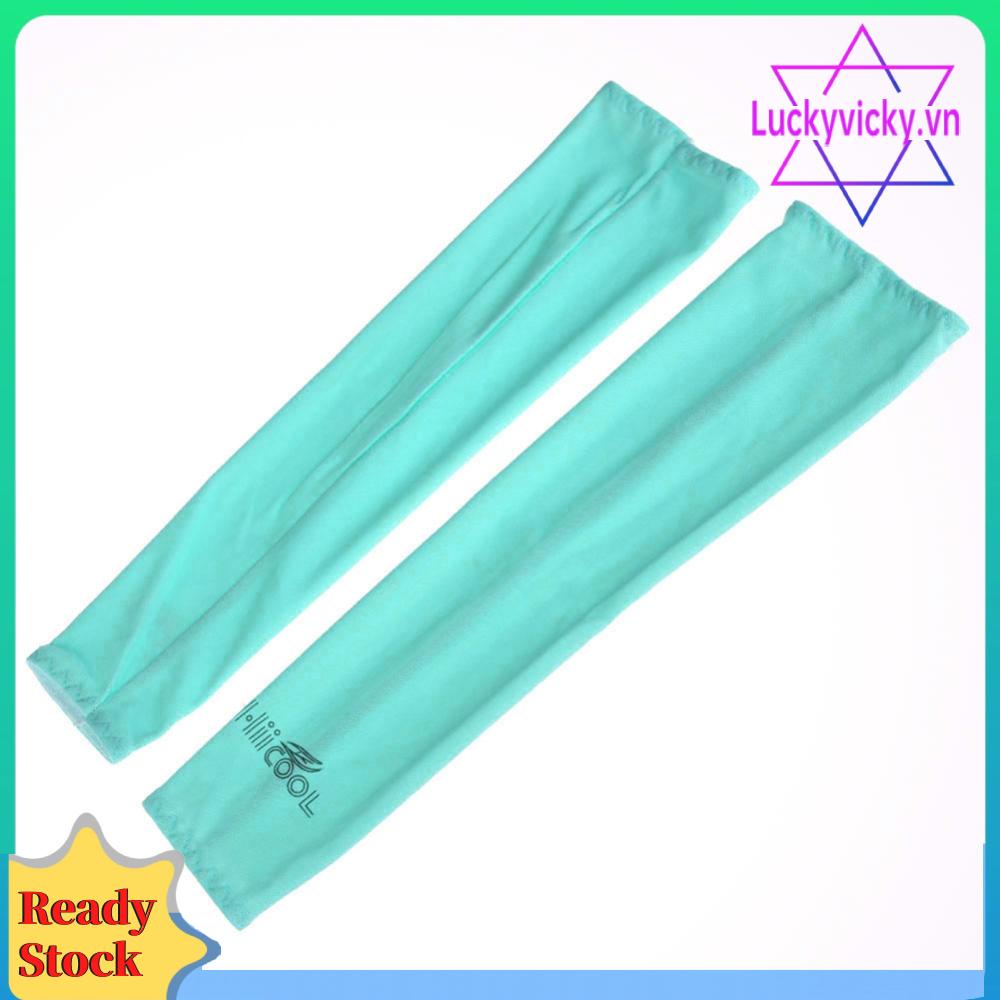 1 Cặp Vỏ Bọc Cánh Tay Làm Mát Chống Tia uv Khi Đi Xe Đạp / Chơi golf Ngoài Trời