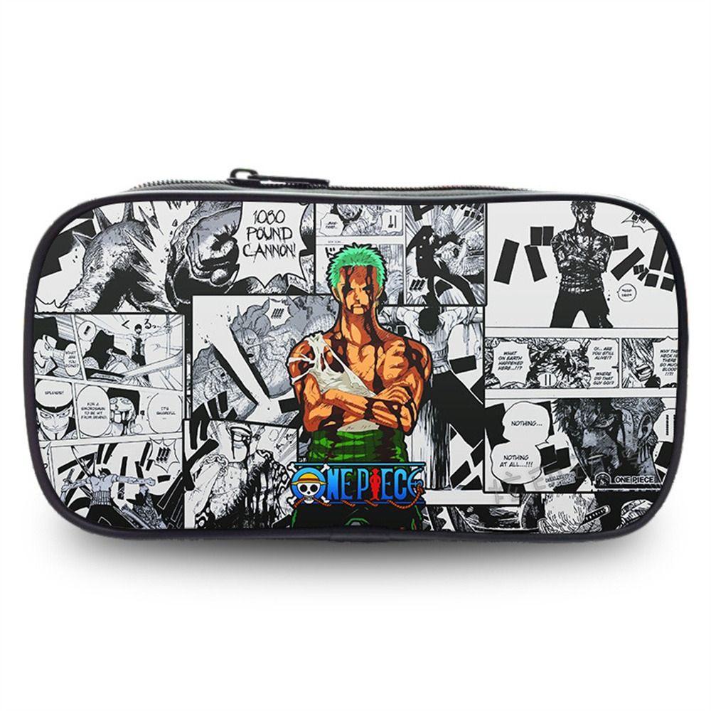 Lanfy Túi Đựng Bút Chì Hình luffy Rronoa zoro luffy Cho Học Sinh Túi Đựng Bút In Hình anime luffy Sức Chứa Lớn Cho Nam Nữ