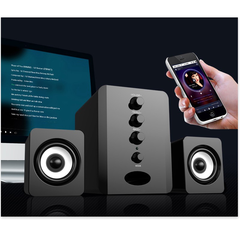 Loa Máy Tính mini Kaw D202 giá rẻ âm thanh sống động loa cho laptop, máy bàn PC