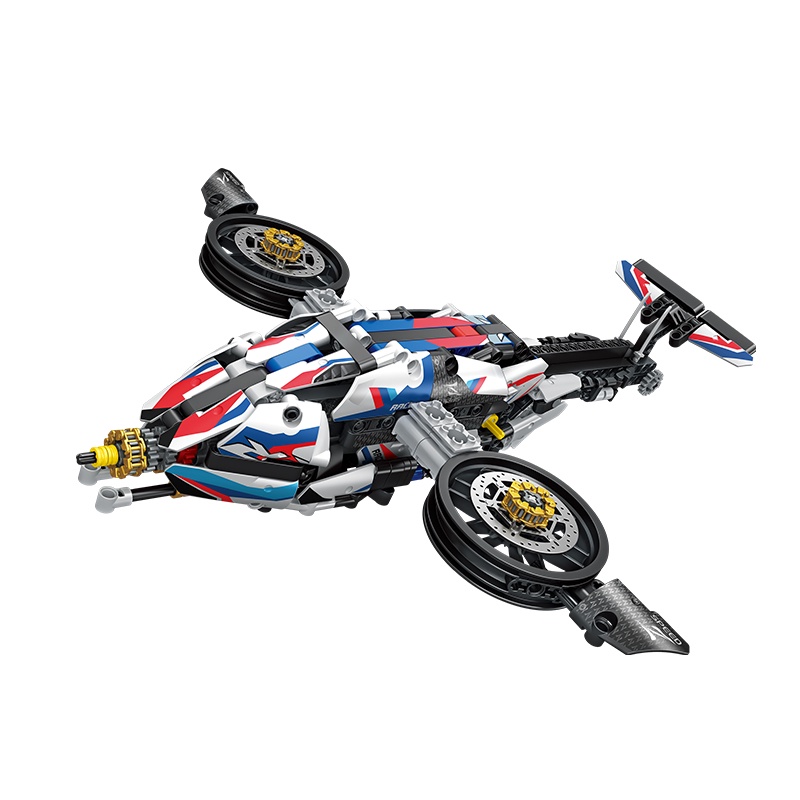 Bộ Đồ Chơi lego Lắp Ráp Xe Mô Tô Hai Mảnh Màu Xanh Dương Tiêu Chuẩn Thích Hợp Làm Quà Sinh Nhật Cho Bé Trai Bé Gái