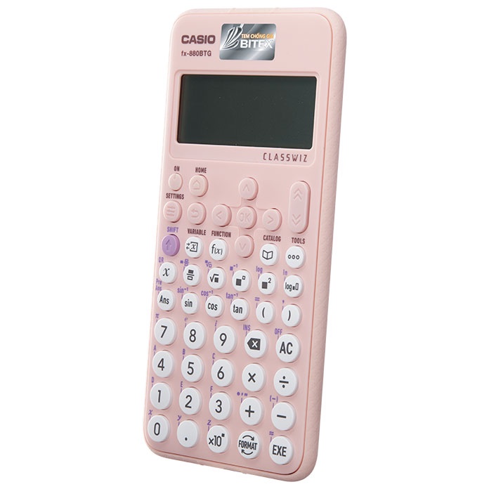 Máy Tính CASIO FX 880 BTG - Màu Hồng