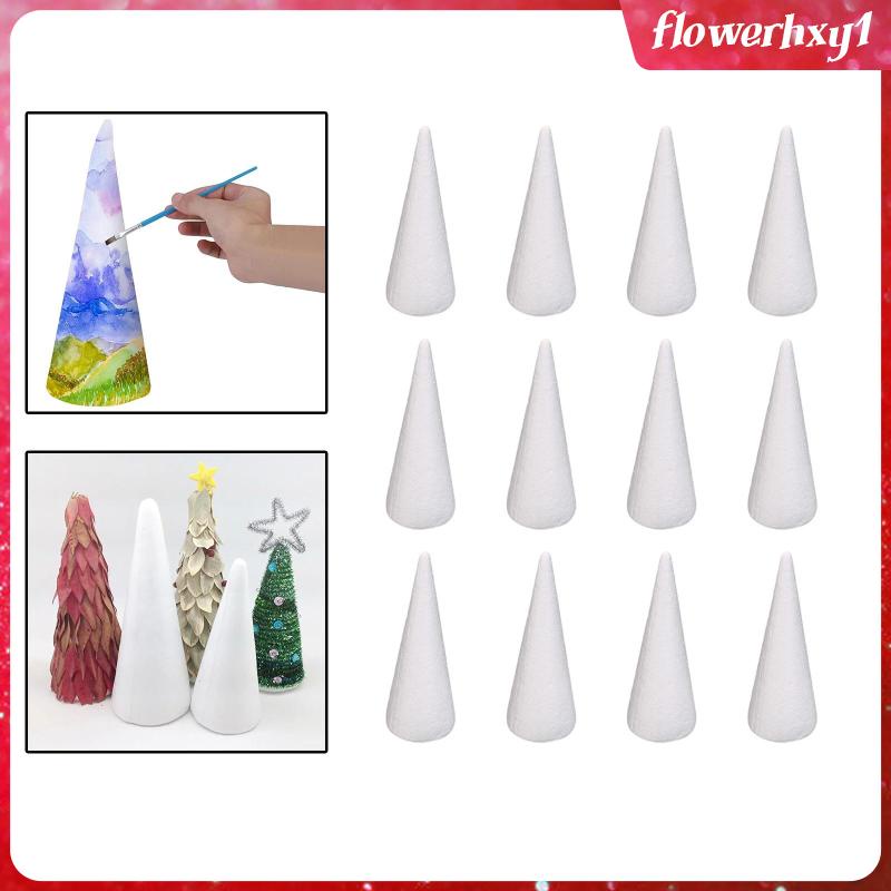 Bộ 12 Quả Xốp Hình Nón Trang Trí Cây Thông Noel