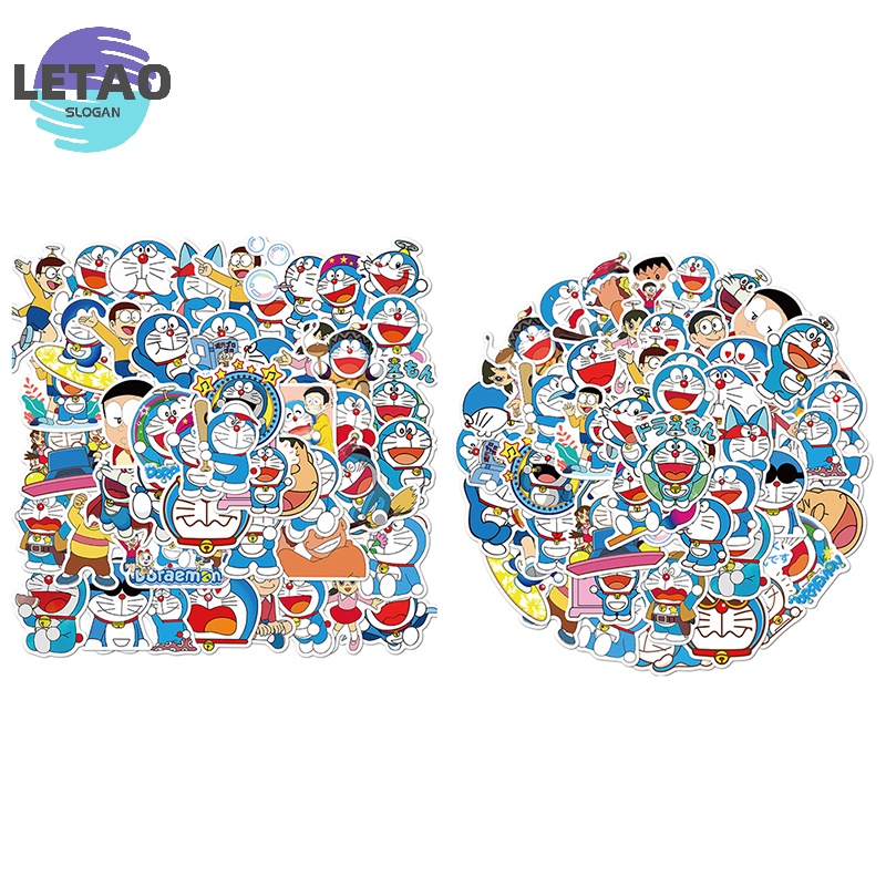 50 miếng dán doraemon cho máy tính xách tay xe máy hành lý ván trượt tuyết xe hơi decal mới