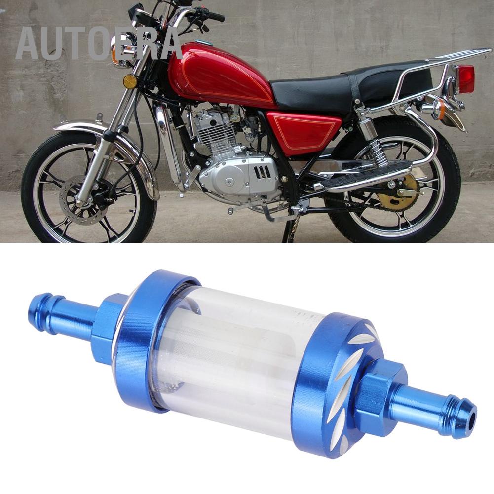 AutoERA Có hàng sẵn Đa Năng 8Mm Hợp Kim Nhôm Xăng Lọc Dầu Bụi Cho Ô Tô Xe Máy Màu Xanh