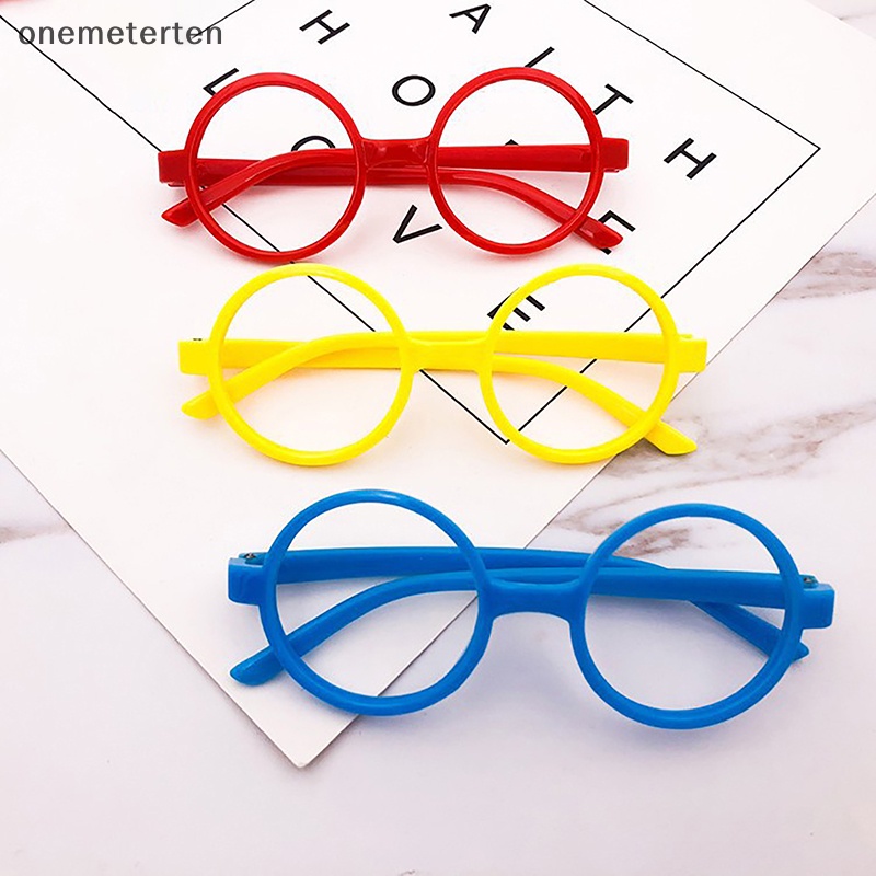 Rten Gọng Kính Tròn Bằng Nhựa Nhẹ Không Tròng Kính Kiểu Hàn Quốc Trang Trí Cho Bé Trai Và Bé Gái n