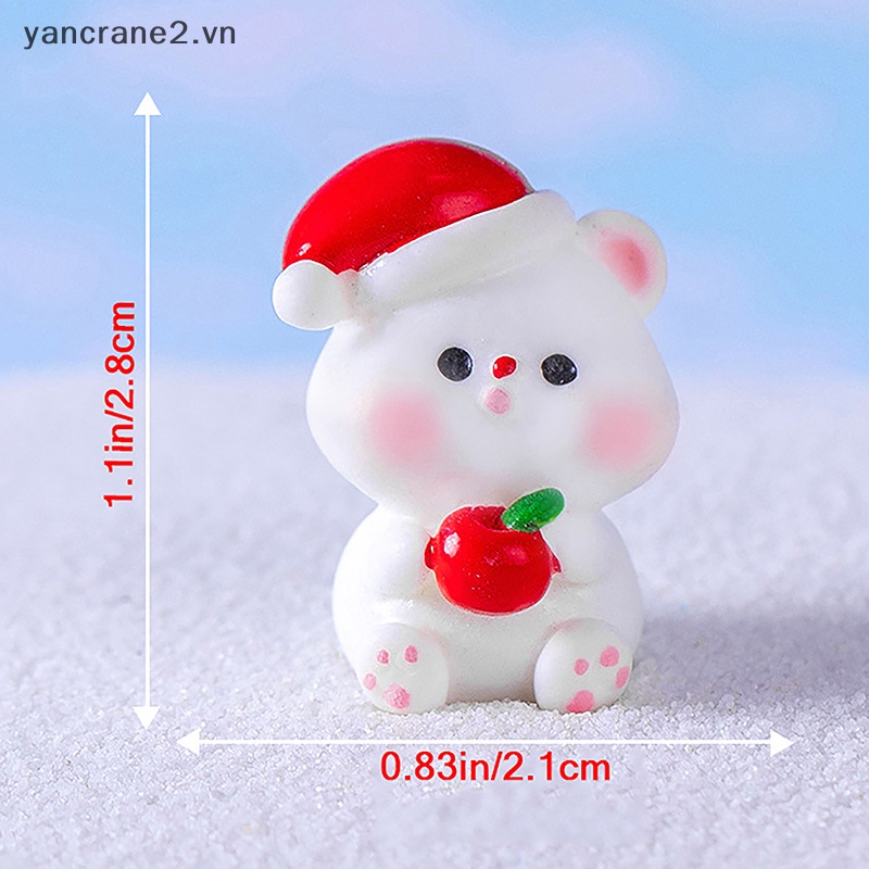 1 Bức Tượng Ông Già Noel / Người Tuyết / Gấu micro Để Bàn Trang Trí Giáng Sinh diy