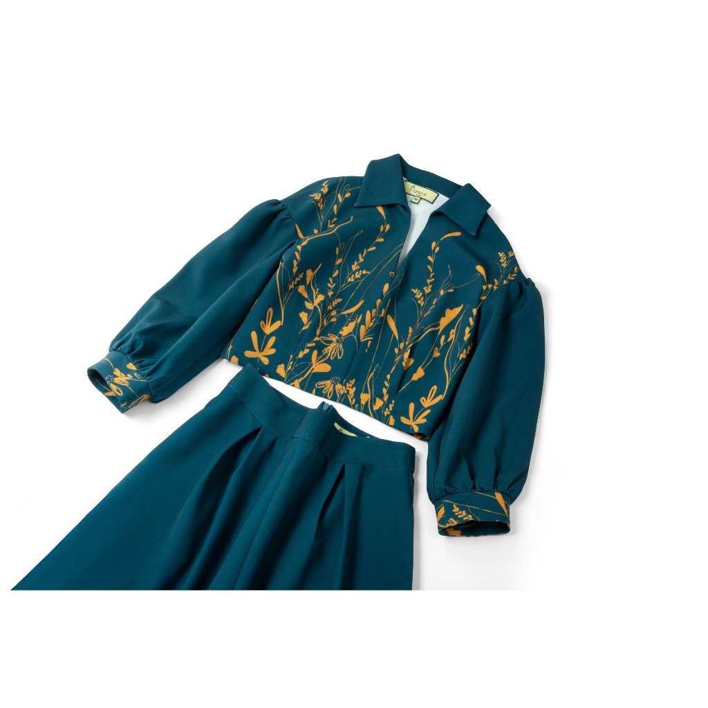 Sét Katosa Croptop Áo Hoa,