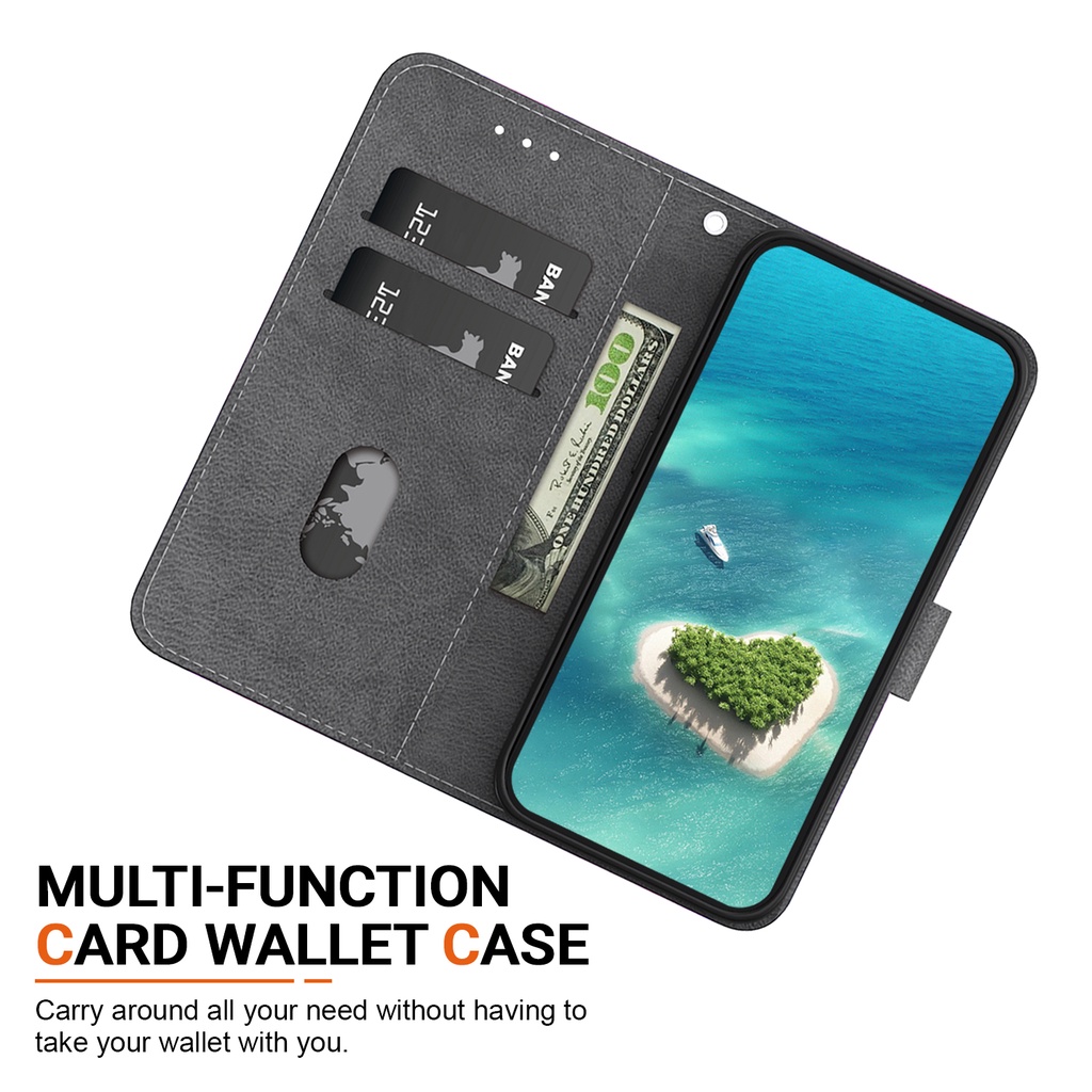 Bao Da Điện Thoại Nắp Gập Có Ngăn Đựng Thẻ Vẽ Hình Hoa Anh Đào Cho oppo reno 10 5g 10pro 5g 9 9pro 8t 8 8pro 7z 8z 4g 5g Ốp