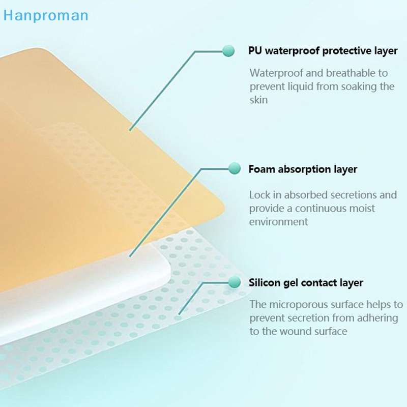 Hanproman > Miếng Dán gel Silicon Tự Dính Chống Thấm Nước Dưỡng Ẩm Cho Vết Thương Quần Áo s / m / l / xl / xxl