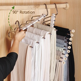 Gấp Hình Ngỗng 9 Lớp Quần Móc Treo Có Thể Thu Vào Đa Năng Nhiều Lớp Chống Trơn Trượt Móc Treo Móc Quần Giá Thép Không Gỉ Bảo Quản Chảo