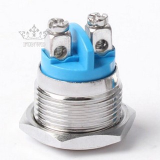 【FUNWD】Easy Install 19mm Metal Momentary Push Button Switch 12V Waterproof On Off Start
