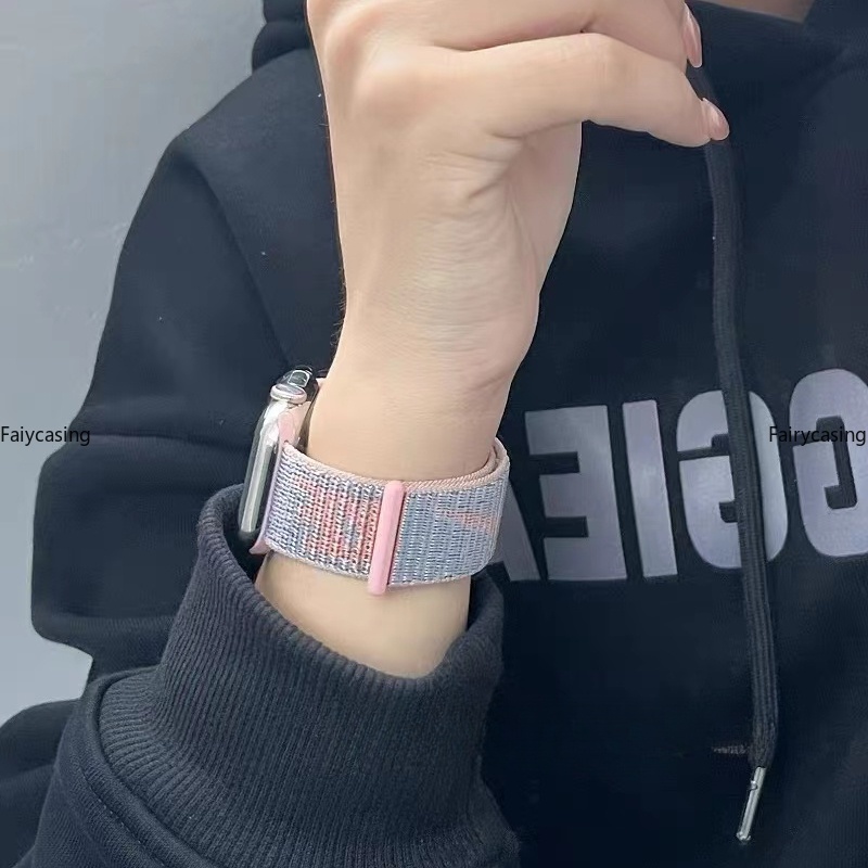 Dây Đeo nylon Cho Đồng Hồ Thông Minh apple watch 9 8 7 49mm 44mm 40mm 45mm 41mm 38mm 42mm ultra 2 8 se 7 6 5 4 3