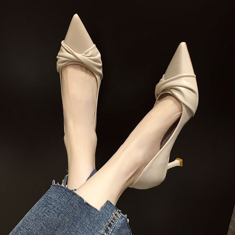 Giày Cao Gót Da Mềm Thoải Mái Thời Trang Công Sở Cho Nữ