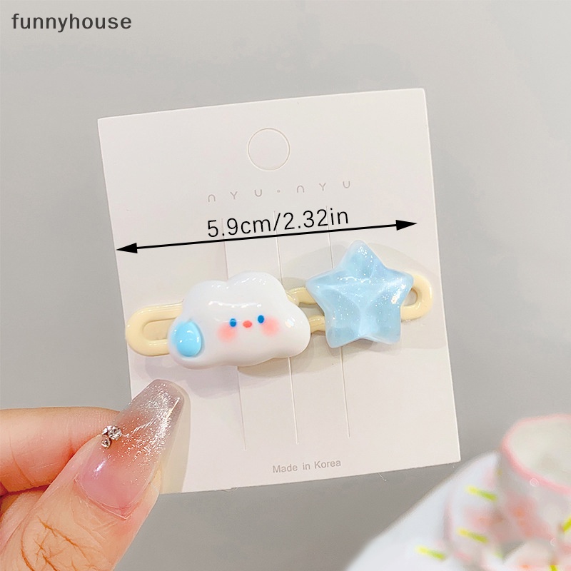 Kẹp Tóc Hình Đám Mây / Ngôi Sao / Đám Mây Dễ Thương Thời Trang Cho Bé Gái