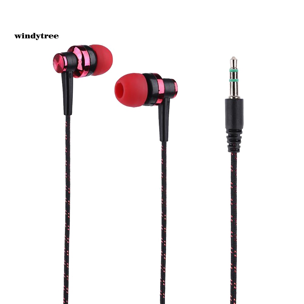 Tai Nghe Nhét Tai Dây Bện Sành Điệu Không Có Micro