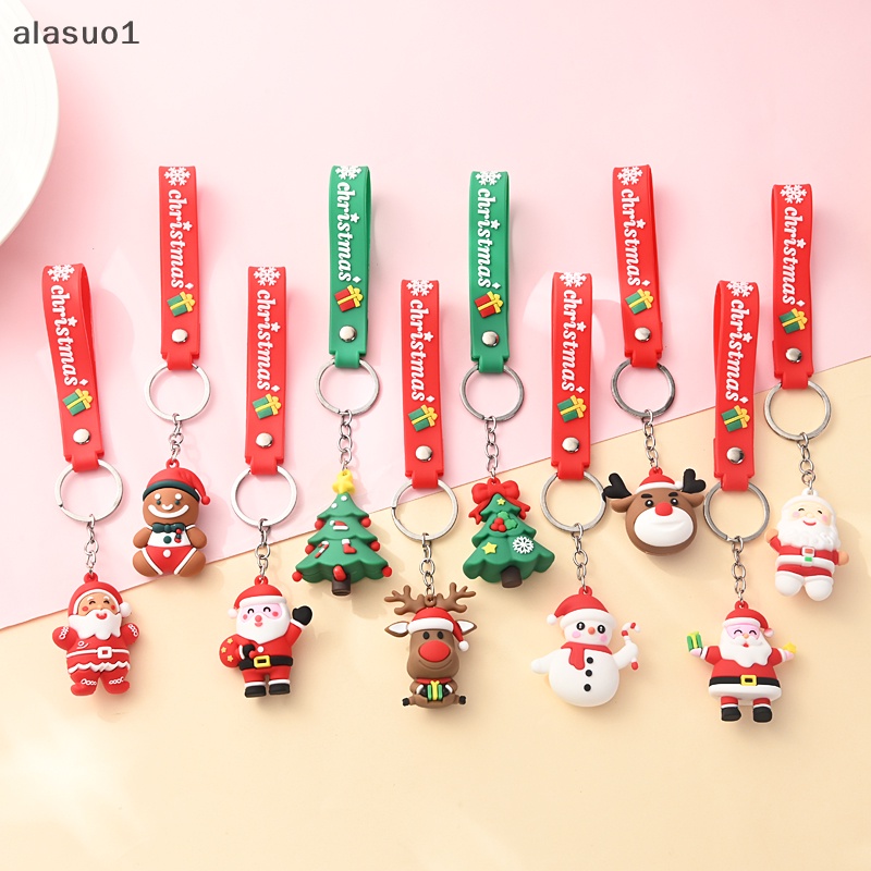 Móc Khóa Ba Lô / Móc Khóa Trang Trí Túi Xách Hình Ông Già Noel Hoạt Hình Dễ Thương xmax