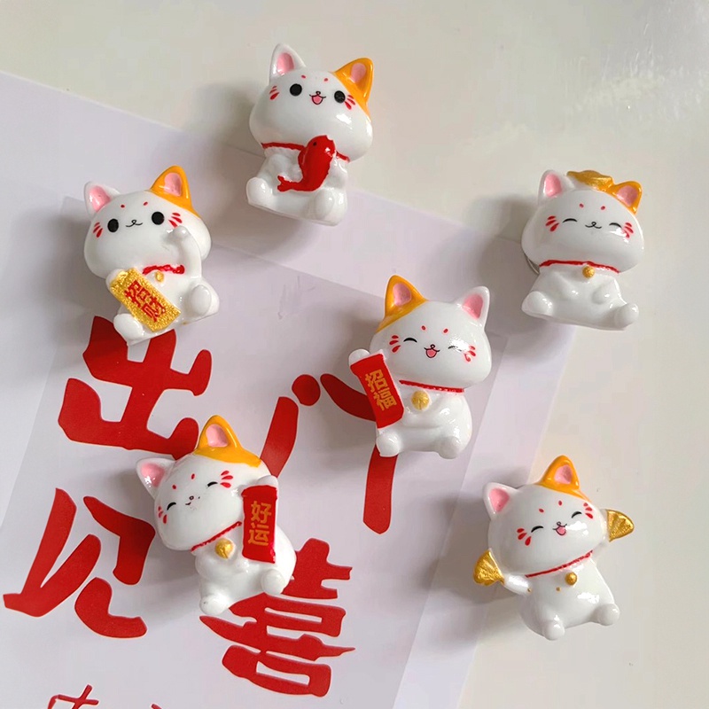 Phụ Kiện Trang Trí Năm Mới 2024 Để Bàn Hình Chú Mèo Dễ Thương Xinh Xắn