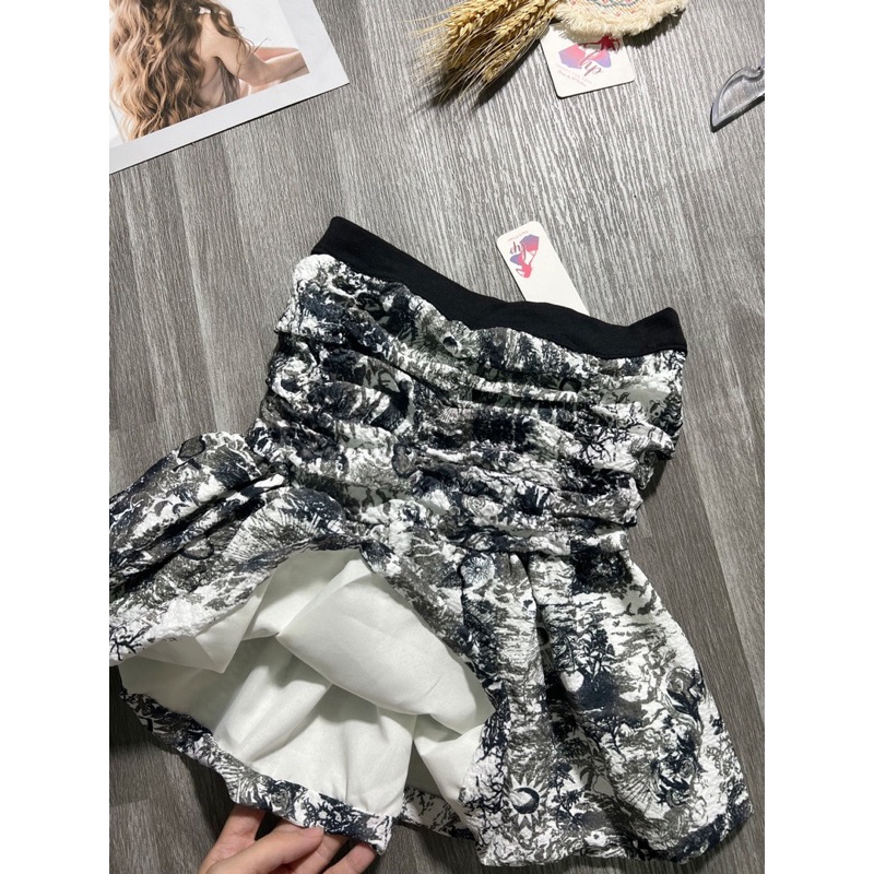 Áo quây body xoè, áo nữ ống bí 2 lớp ,áo cúp ngực kèm mút alohashop91