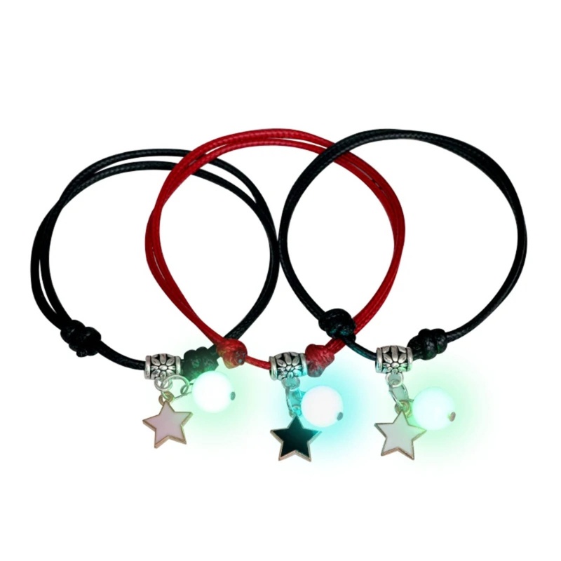 Set 3 Vòng Tay Tình Bạn Màu Trắng / Đen Xỏ Hạt