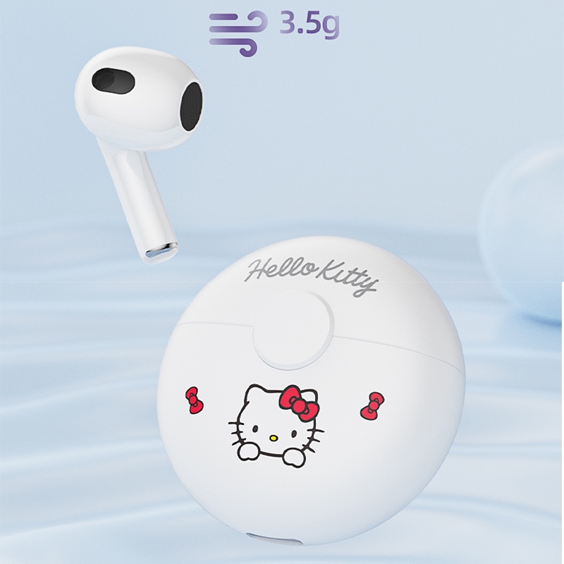 Sanrio Tai Nghe Không Dây yp-19 bluetooth 5.2 Âm Thanh hifi Hình hello kitty Siêu Dễ Thương Giảm Tiếng Ồn