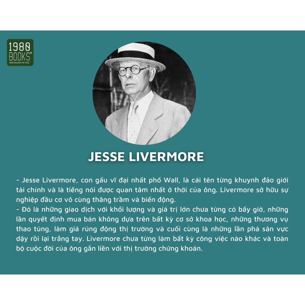 Sách - Jesse Livermore Nhà đầu tư chứng khoán vĩ đại