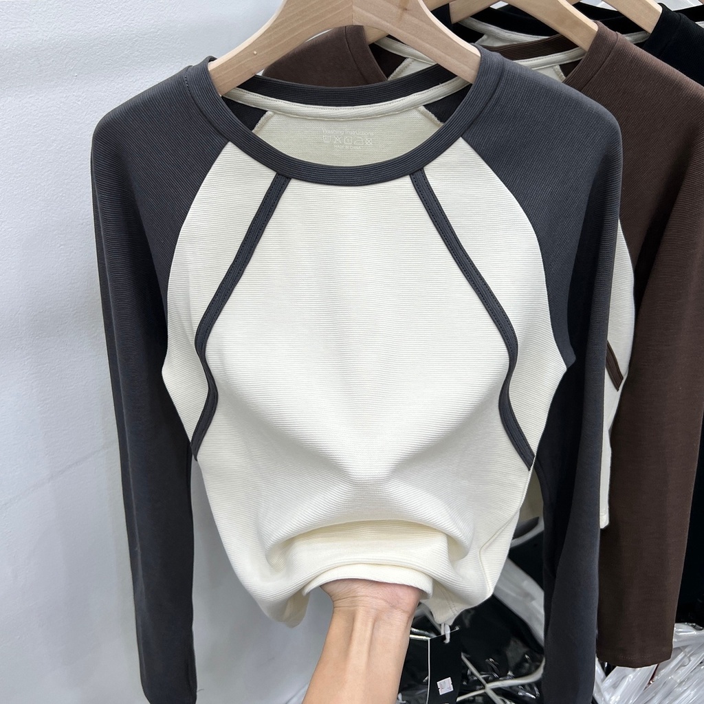 [45-150kg] Áo Thun Nữ Dài Tay oversized c12342
