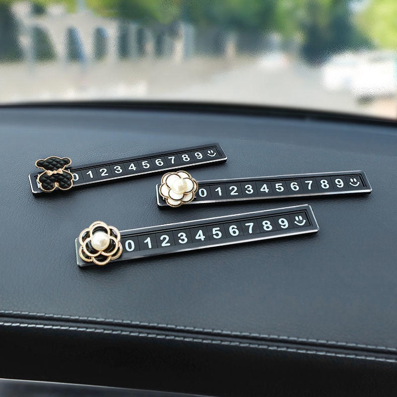 Bảng Số Điện Thoại Đỗ Xe Tạm Thời Sáng Tạo Trang Trí Nội Thất Xe Hơi