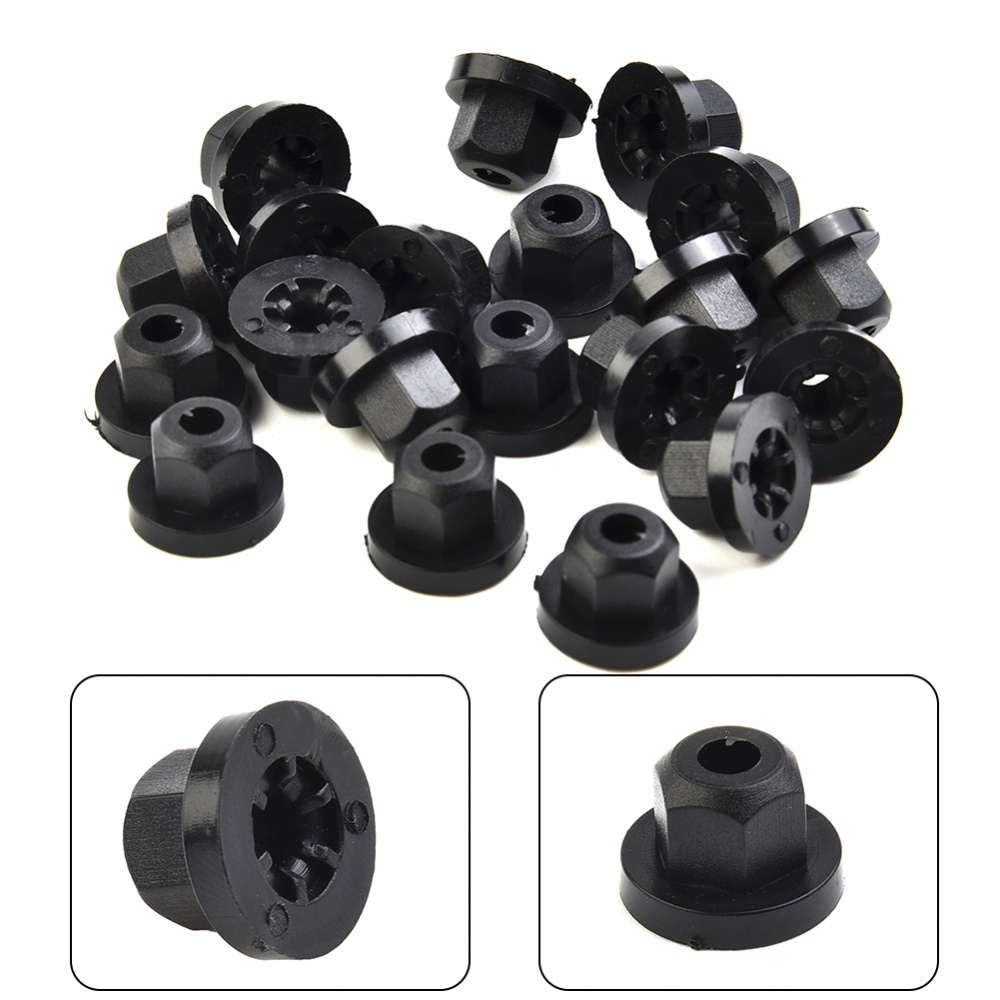 Set 20 Đai Ốc Nhựa 4.5mm Chuyên Dụng Cho bmw blacknylon e36 e39 e61 e65 e90 e91 x3