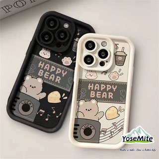 Cho iphone Ốp Điện Thoại Dẻo Hình Gấu / Trà Sữa Dễ Thương Cho iphone 14 xr 13 11 12 pro max 8 7 6 6s plus x xs max se 2020 13 12 11 ốp cứng chống sốc Tpu Ốp Điện Thoại Thời Trang Sang Trọng