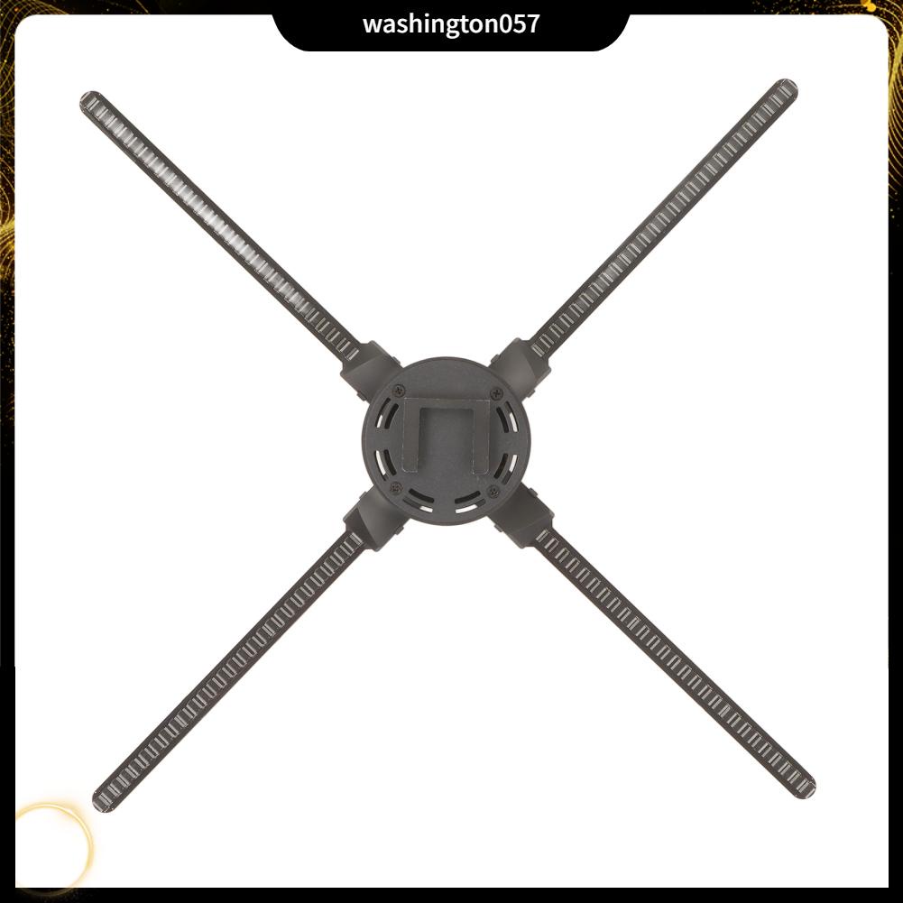 Washington057 Máy quảng cáo ba chiều 3D 2000x720 720 đèn LED 4 lá Cắm và chạy WiFi có thể điều chỉnh Quạt hình 100‑240V