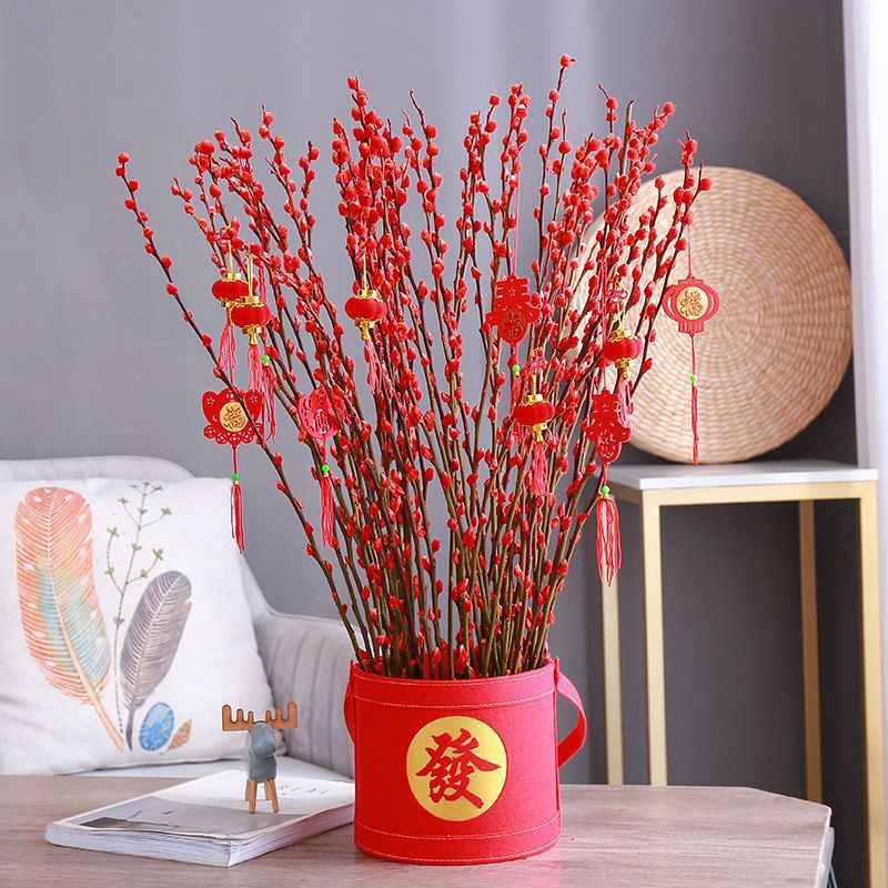 Nhánh Cây Liễu Nhân Tạo Trang Trí Nhà Cửa Dịp Năm Mới 2024