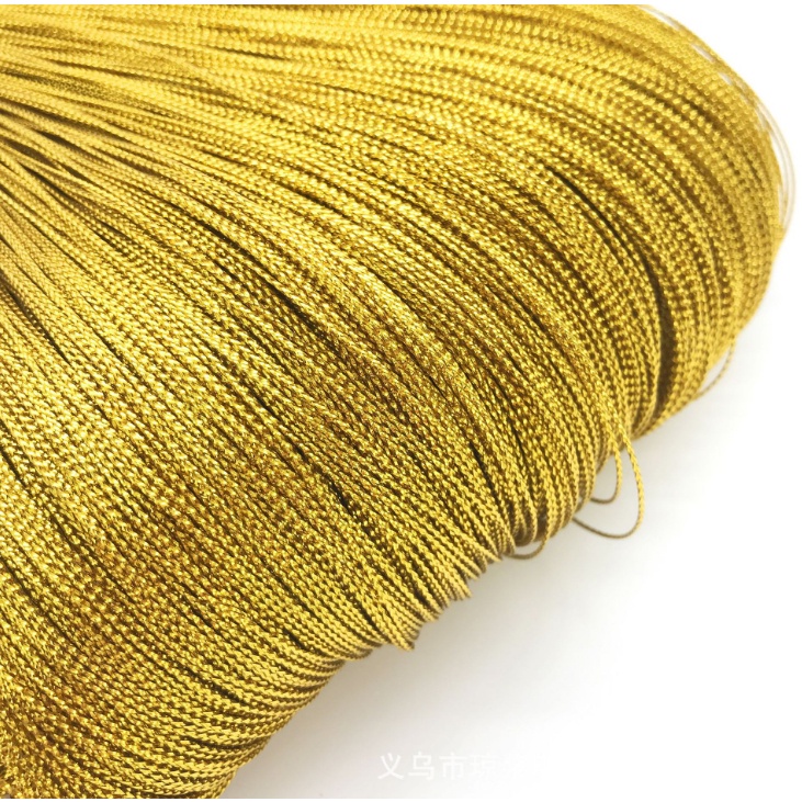 Cuộn 100m Dây Tơ MẪU A2 trang trí treo phụ kiện sợi mảnh 1mm VÀNG, BẠC