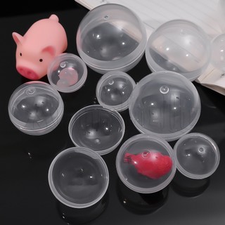 Fillable đồ chơi bóng nhấp nháy / trứng nhựa may mắn dạng xoắn vỏ trong suốt / quả trứng đồ chơi cho bé