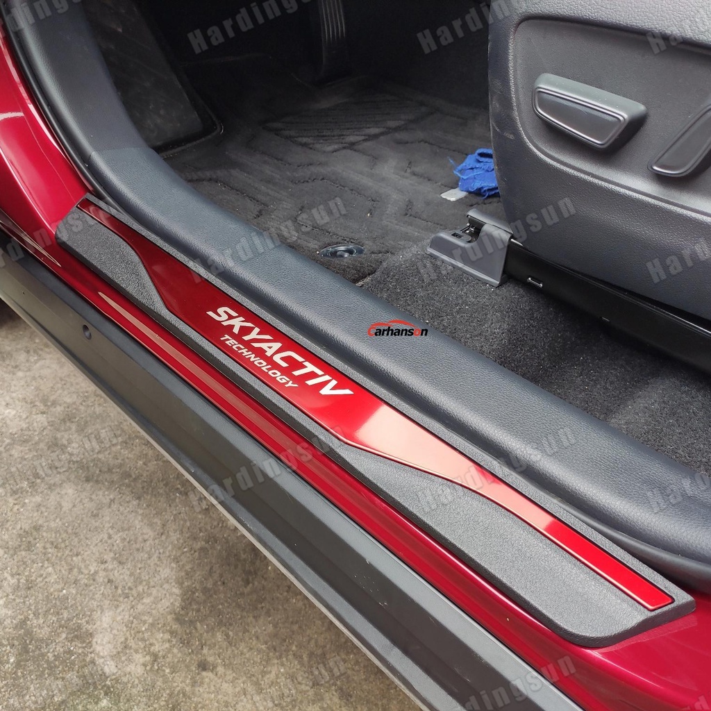 Miếng Dán Bảo Vệ Bàn Đạp Cửa Xe Hơi Bằng Thép Không Gỉ Cho mazda 3 6 cx30 cx5 2013-2023