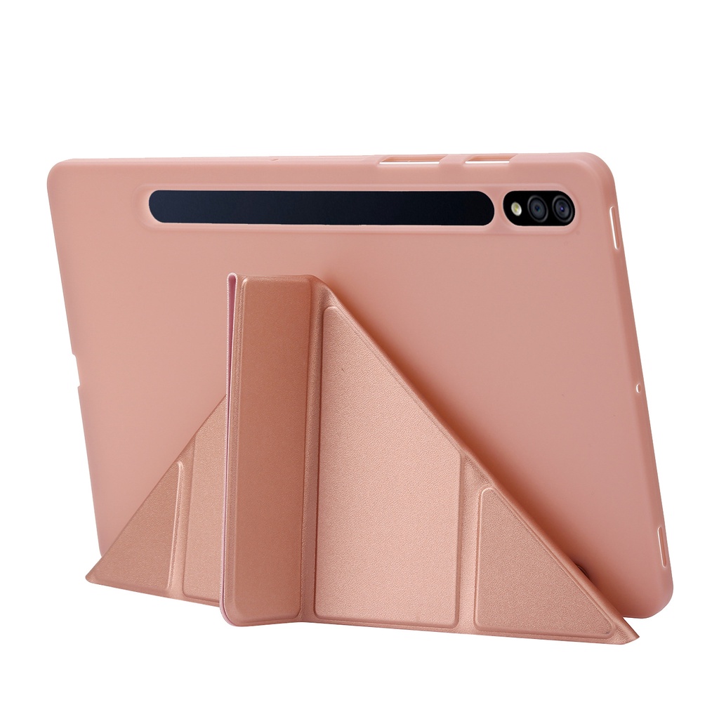 Bao Da Máy Tính Bảng Silicon Gập Ba Khúc Thông Minh Cho samsung galaxy tab s9 fe + 12.4 2023 s9 plus s9fe 10.9 wi-fi sm-J510 Ốp