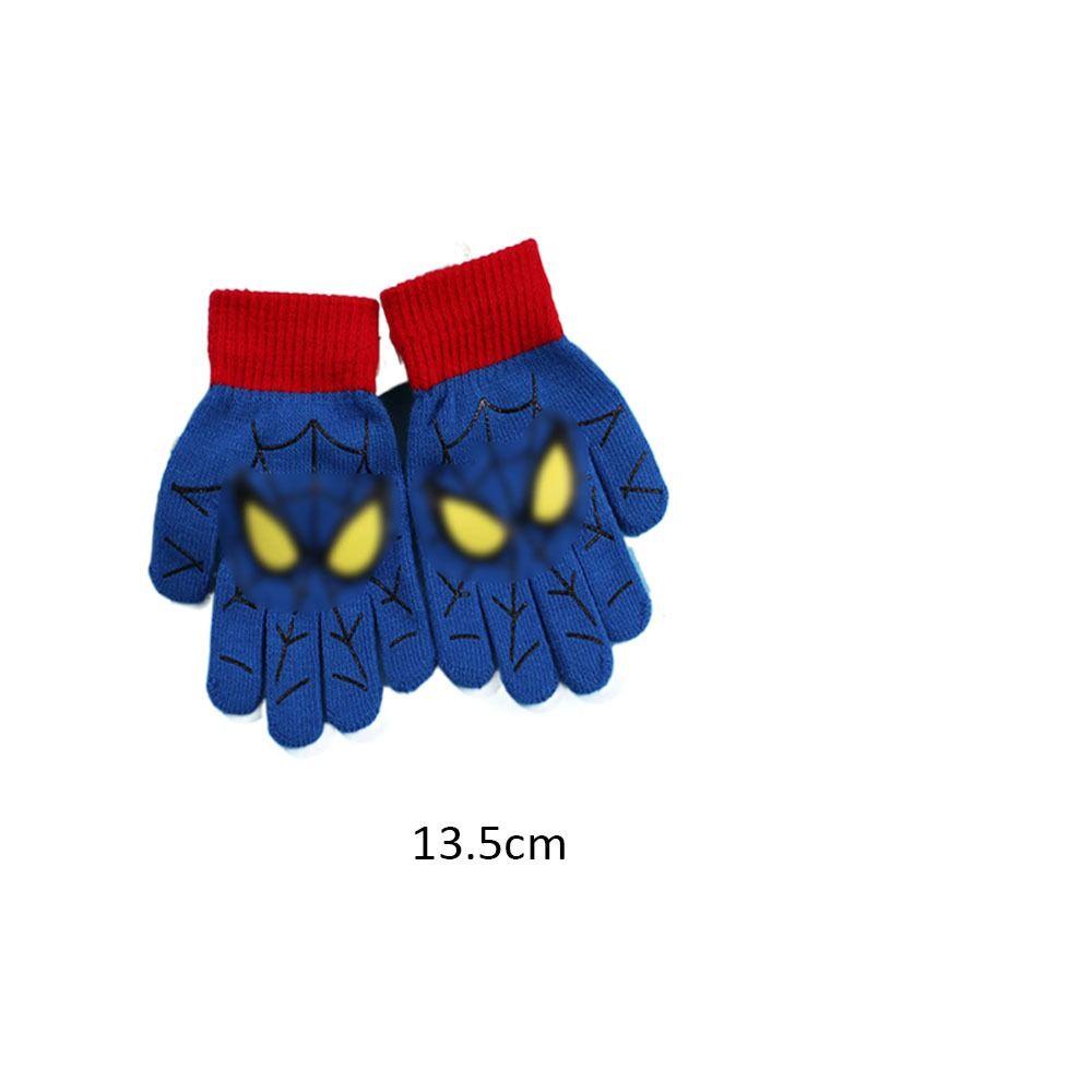 Găng Tay Suki Dệt Kim Dày Dặn Chống Lạnh Chống Gió Họa Tiết Hoạt Hình Dễ Thương Cho Bé