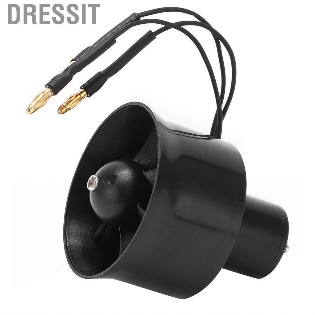 Dressit RC Airplane Brushless Motor  High‑speed Operation Rc Upgrade Parts High Efficiency Ducted Fan 30mm EDF 6 Blades for