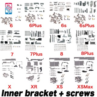 Bộ Giá Đỡ Và Ốc Vít Bằng Kim Loại Thay Thế Chuyên Dụng Cho iphone 6 6p 6s 7 7p 8 plus x xr xs max