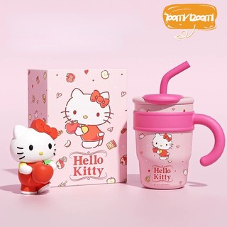 Cốc giữ nhiệt trẻ em Hello Kitty, cốc ống hút, cốc giữ nhiệt sữa, dung tích lớn, có tay cầm, cốc giữ nhiệt, cốc có ống hút, cốc giữ nhiệt inox 316, 700ml 1200ml