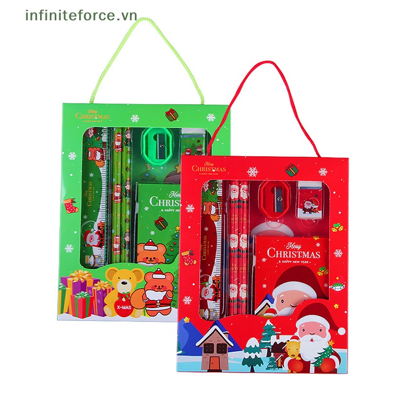 Bộ 6 Đồ Gọt Bút Chì Họa Tiết Giáng Sinh Dễ Thương Cho Bé