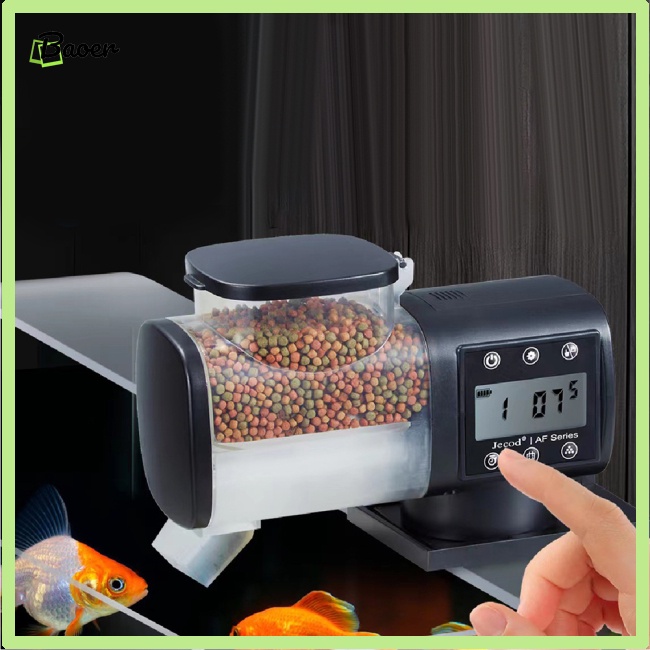 Máy Cho Cá Ăn Tự Động Thông Minh Dung Tích Lớn 500 Phút 100%