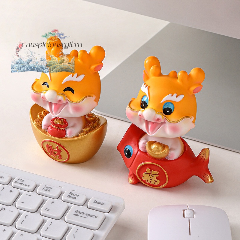 Tượng Rồng Năm Mới 2024 Để Bàn Trang Trí